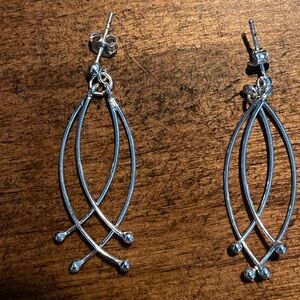 Elegant Silver Dangle Earrings